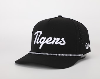 TIGERS Custom Performance Rope Hat - Black