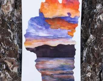 Sunnyside Sunrise- Lake Tahoe Art Sticker