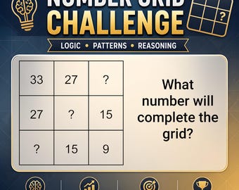 Printable Math Puzzle Worksheets: Missing Number Patterns (PDF Download)