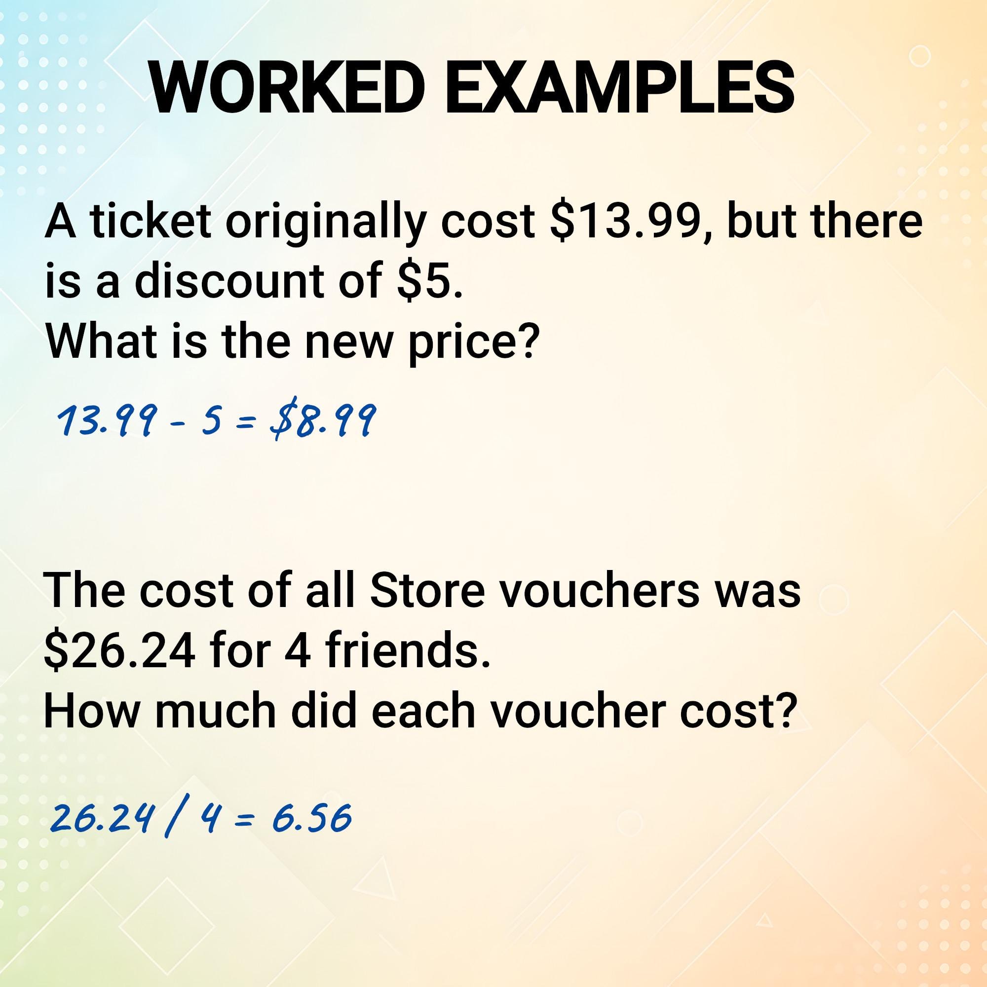 Money Word Problems | Math Worksheets With Answers (PDF) - Etsy