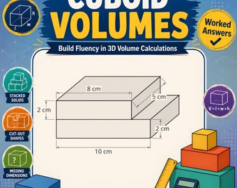 Compound Cuboid Volume Questions PDF | Printable Maths Worksheets