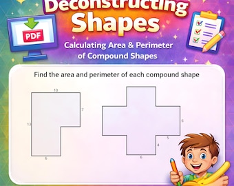 Area and Perimeter Test Pack, Composite Shapes Practice PDF Download