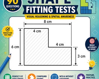 Printable Shape Fitting Test PDF | Spatial Reasoning and Logical Thinking Practice