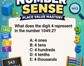 Place Value Worksheets Ages 8–10 Printable Maths Tests with Answers