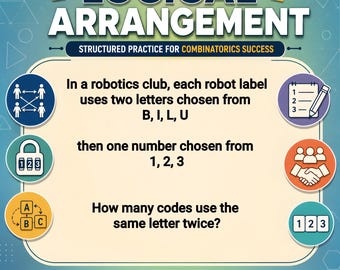 Logical Arrangement Practice PDF | Handshake, Code, and Permutation Questions