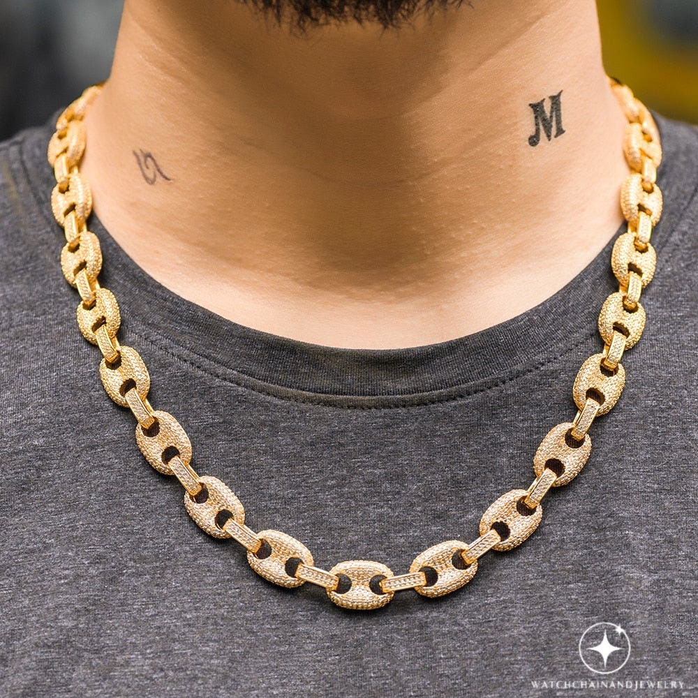 Iced out gucci link sale