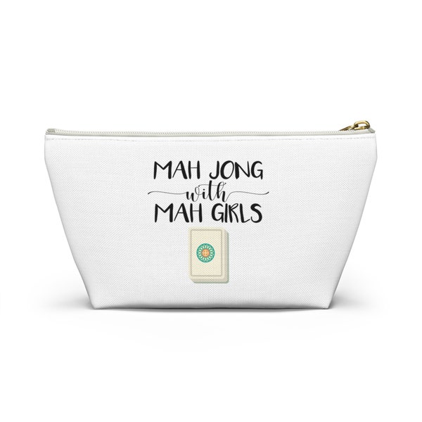 Mah Jong with Mah Girls Tile and Accessory  Bag