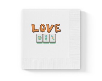 LOVE Mah Jong-servetten