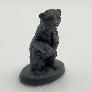Custom Painted Bear Cub Familiar Animal Companion for DnD Pathfinder TTRPG