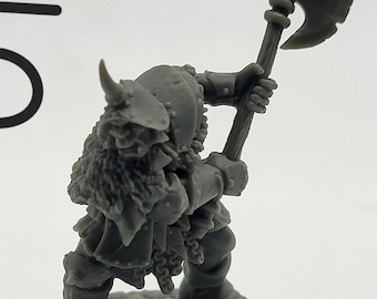 Custom Painted Half Orc/Hobgoblin Fighter/guerriero/paladino per DnD Pathfinder TTRPG