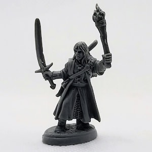 DnD Pathfinder TTRPG 用のカスタムペイントされたウィッチハンター/ファイター/ローグ