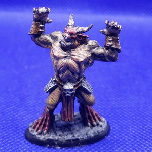 Roaring Blood Demon Miniature for DnD, Pathfinder, TTRPG