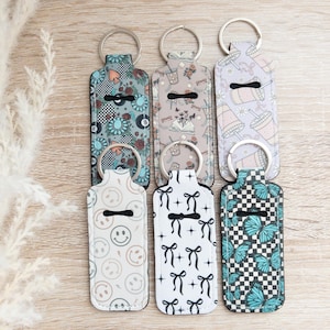 Chapstick Holder Keychain | Lip Balm Keychain | Cute Chapstick Holders | Lip Gloss Keychain Holder | Functional Accessories