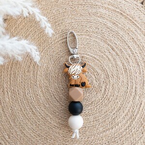 GEMOCHY Cute Cow Keychain - Farm Animal Keyring For Women, Cow Print Car Key Accessories, Fun Gift For Girls & Teens - View #7