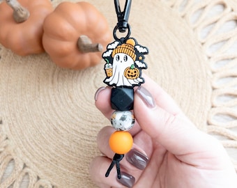 Ghost Keychains | Fall Keychains | Silicone Keychains | Backpack Keychains | Keychains | Gifts For Her | Halloween Keychains | Fun Keychains