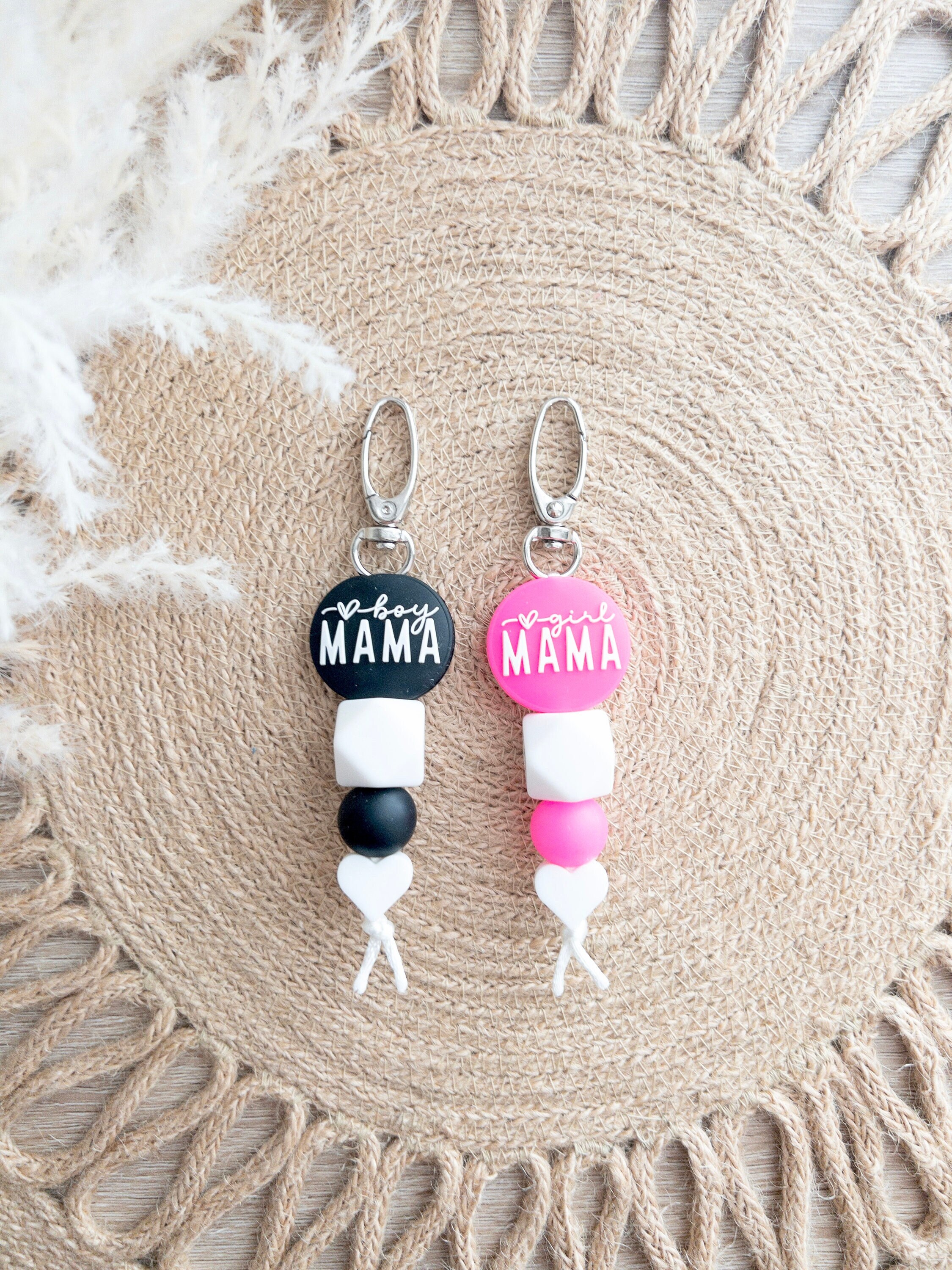 Girl Mom  Boy Mom Wristlet Keychain – Southern Pine Design Company