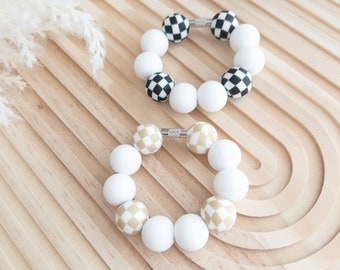 Cup Charms | Checkered Cup Charm | Tumbler Charms | Silicone Charms Water Bottle Charms | Cup Bracelets | Water Bottle Accessories | Checker