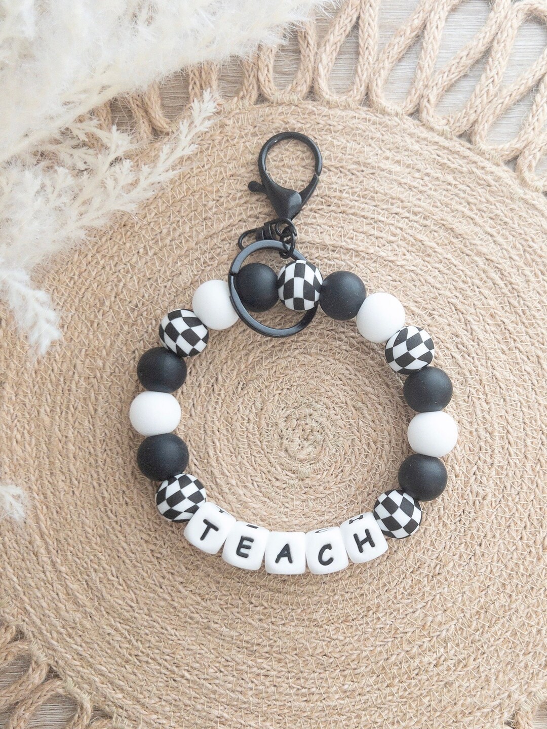 Keychains Teacheres Teacher Keychain Teacher Wristlet Gifts for Teachers Keychain Wristlet ...