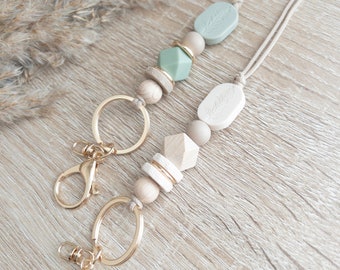 Lanyards | Silicone Beads | Lanyard Badge Holder | Lanyard Keychains | Gifts For Her | Boho Themed Lanyard | Badge Holder