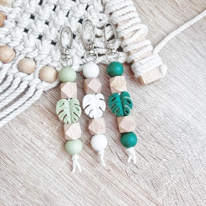 Plant Keychain | Leaf Keychain | Tropical Keychain | Keychains | Plant Mom | Gifts For Her |