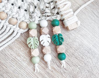 Plant Keychain | Leaf Keychain | Tropical Keychain | Keychains | Plant Mom | Gifts For Her |