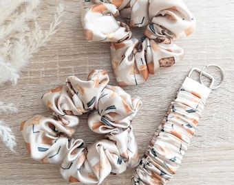 Key Fob Satin Scrunchy | Scrunchy Keychain | Scrunchy Hair Ties | Gifts For Her | Satin Scrunchy  | Wristlet | Scrunchy Key Fob | Hair Tie