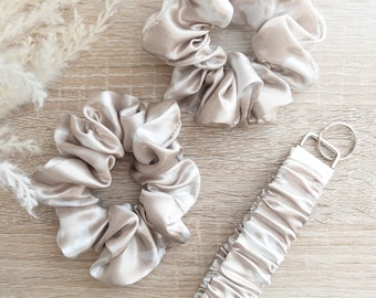 Key Fob Satin Scrunchy | Scrunchy Keychain | Scrunchy Hair Ties | Gifts For Her | Satin Scrunchy  | Wristlet | Scrunchy Key Fob | Hair Tie