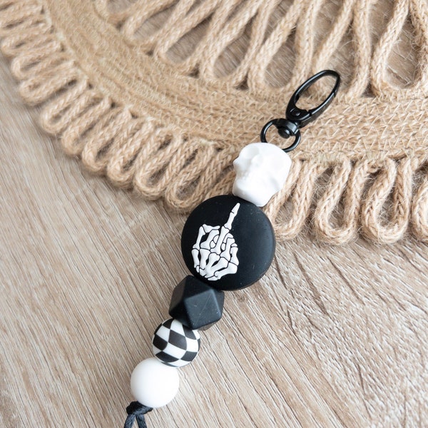 Skull Keychain | Keychains | Skeleton Keychain | Silicone Keychains | Middle Finger Keychain | Funny Keychains Skeleton Keychain