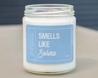 Smells Like Sedona Arizona Soy Wax Candle, Sedona Decoration Candle, Sedona Gift, Arizona Candle Gift, Eco Friendly 9oz. Candle Gift SC-774