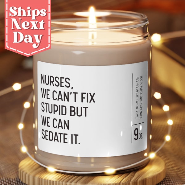 Nurse Gift - Nurses Gift - Nurse Appreciation Week - Nursing - Nurses Week Gift - Nurse Candle Gift C-952
