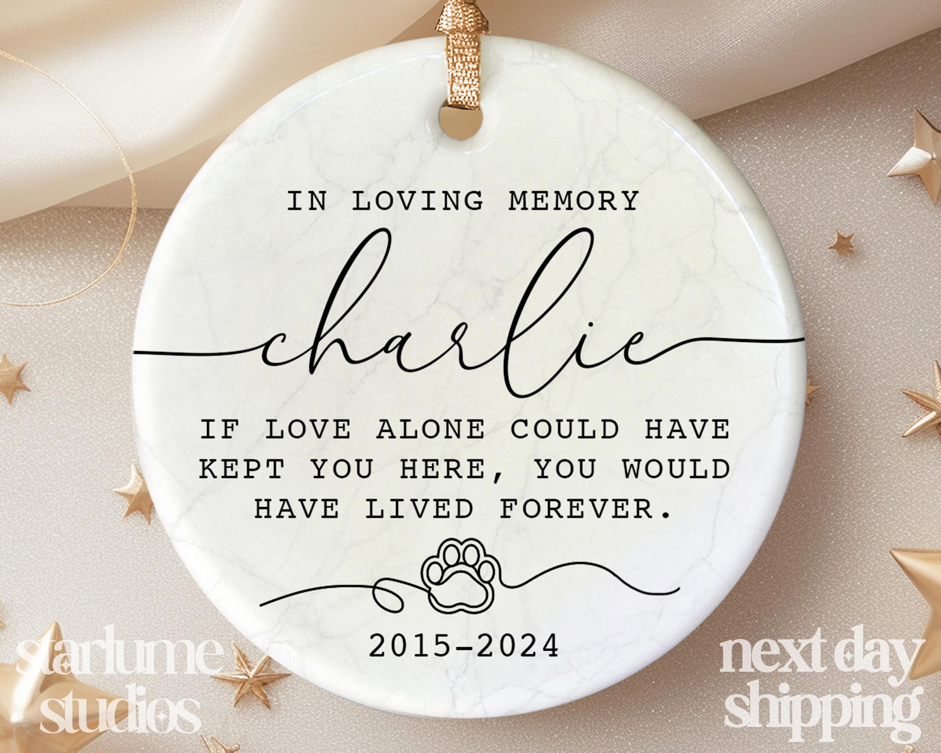 Personalized Pet Memorial Ornament - Dog, Cat Christmas Ornament - in ...