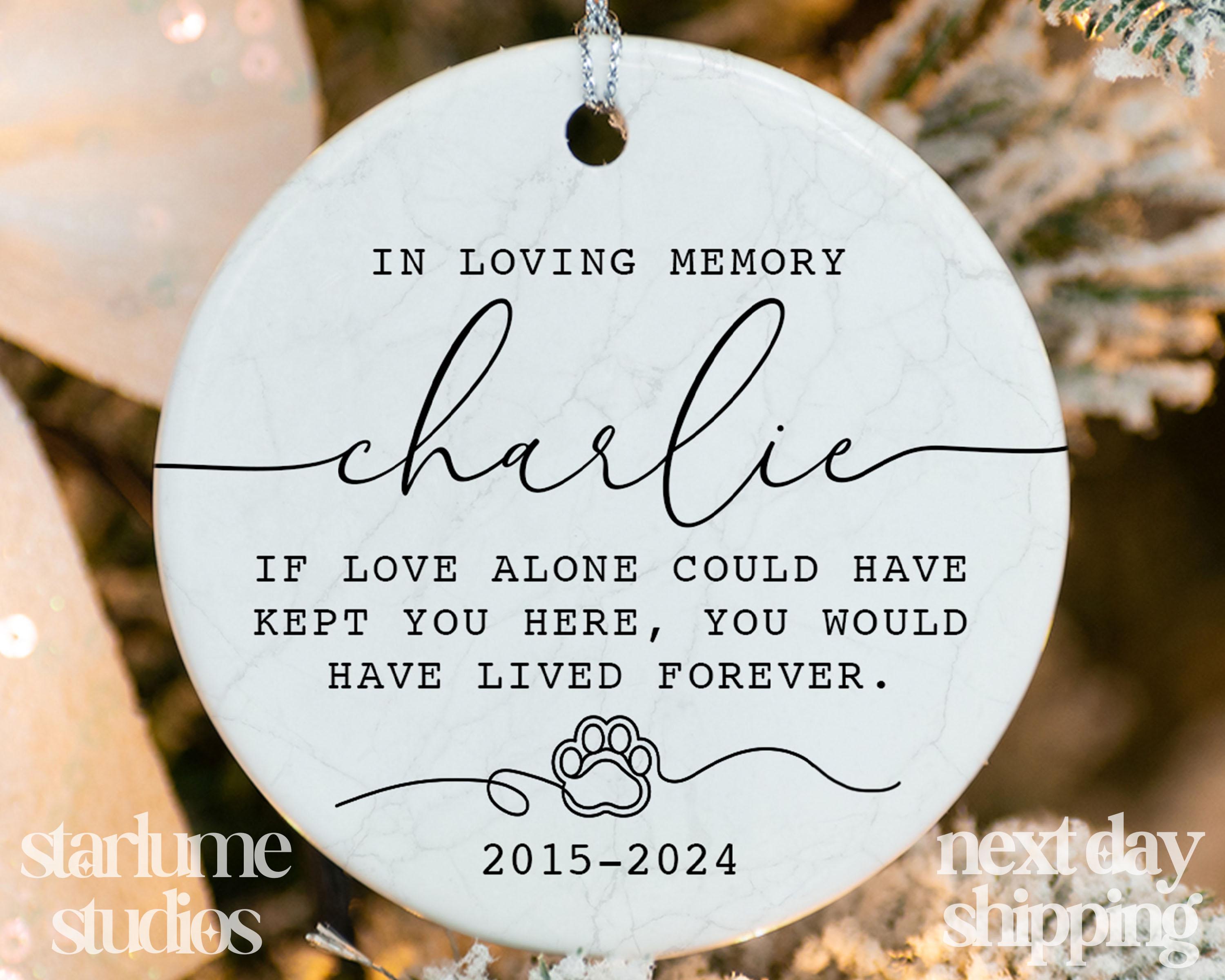 Personalized Pet Memorial Ornament - Dog, Cat Christmas Ornament - in ...