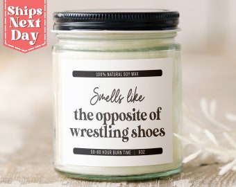 Wrestling Shoes. Funny Gift for Wrestling Mom - Funny Mother's Day - Soy Wax Scented Gift SC-597