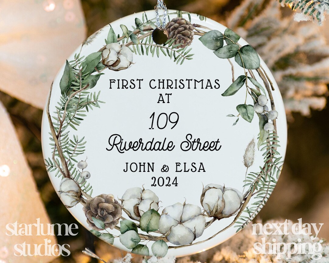 Personalized New Home Ornament Personalized First Home Christmas
