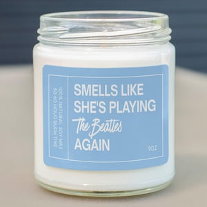 Personalizable The Beatles Candle Gift, The Beatles Gift For Her, The Beatles Fans, The Beatles Gifts, The Beatles Merch C-844