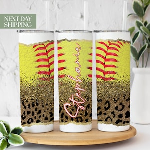 Softball Tumbler, Softball Gifts, Softball Cup Girl, Softball Coach Gift, Softball Gifts For Girls, Softball Tumbler T-050