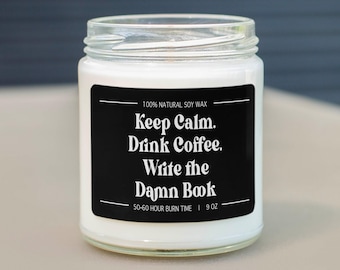 Keep Calm Writers Gift, Gift For Writer, Gift Writer, For Writers, Writers Ring, Book Writer, Journal Write, Gift For Her C-853