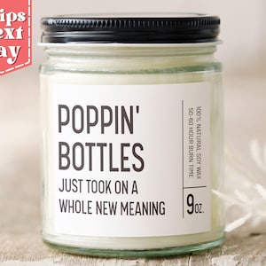 Poppin&#39; Bottles Just Took on a Whole New Meaning Funny Pregnancy Announcement - Expecting, New Mom Gift - Baby Shower Gift C-097