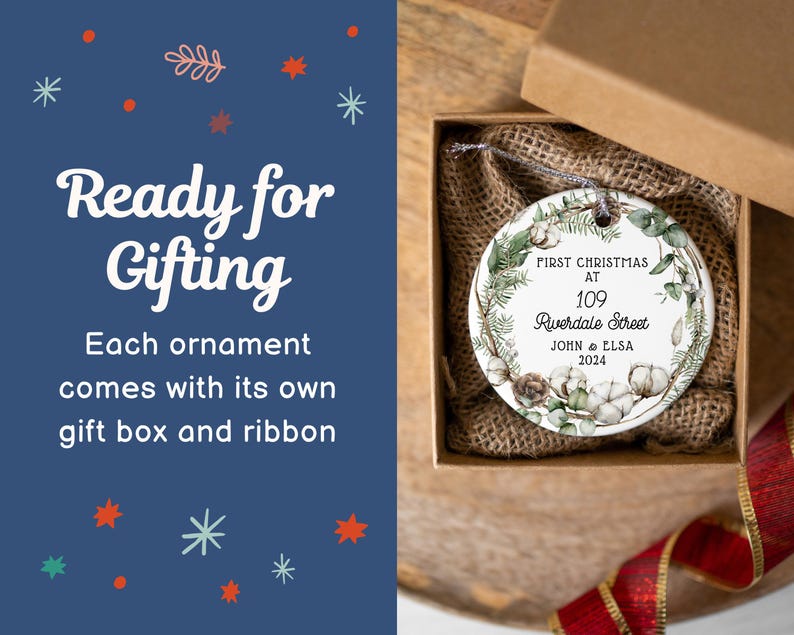 Personalized New Home Ornament Personalized First Home Christmas