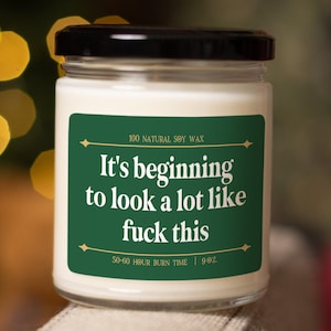 It&#39;s beginning to look a lot like, funny christmas decor, christmas candles, funny christmas gifts, secret santa, holiday gift C-899