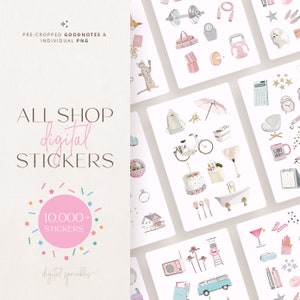 Digital Stickers | All Shop Bundle | 10000+ Goodnotes Stickers | Aesthetic Digital Stickers | Ultimate Digital Stickers Sets | Whole Shop