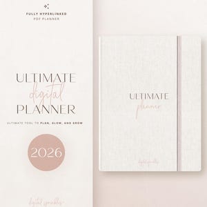 Digital Planner, 2026 Digital Planner, 2026 Dated Planner, Goodnotes Planner, iPad Planner, Ultimate Life Planner, 2026 Calendar