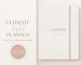 Digital Planner, 2026 Digital Planner, 2026 Dated Planner, Goodnotes Planner, iPad Planner, Ultimate Life Planner, 2026 Calendar
