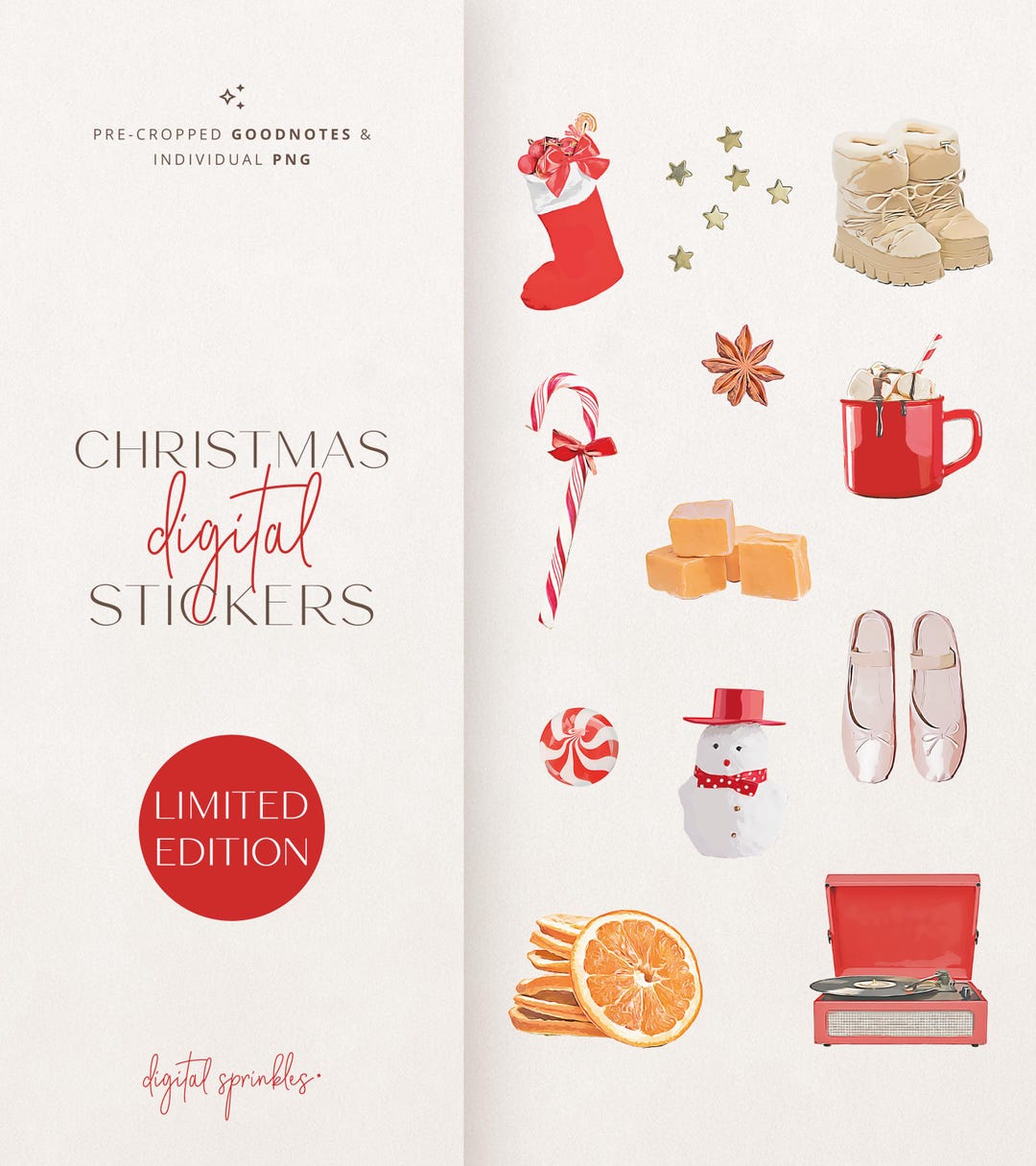 Digital Stickers | Christmas Digital Stickers | Winter Goodnotes ...