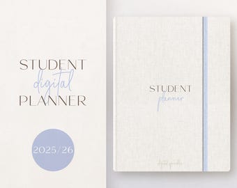 Digital planner, Student planner, Academic planner 2025-2026, iPad planner, Goodnotes planner, College planner, School planner for iPad
