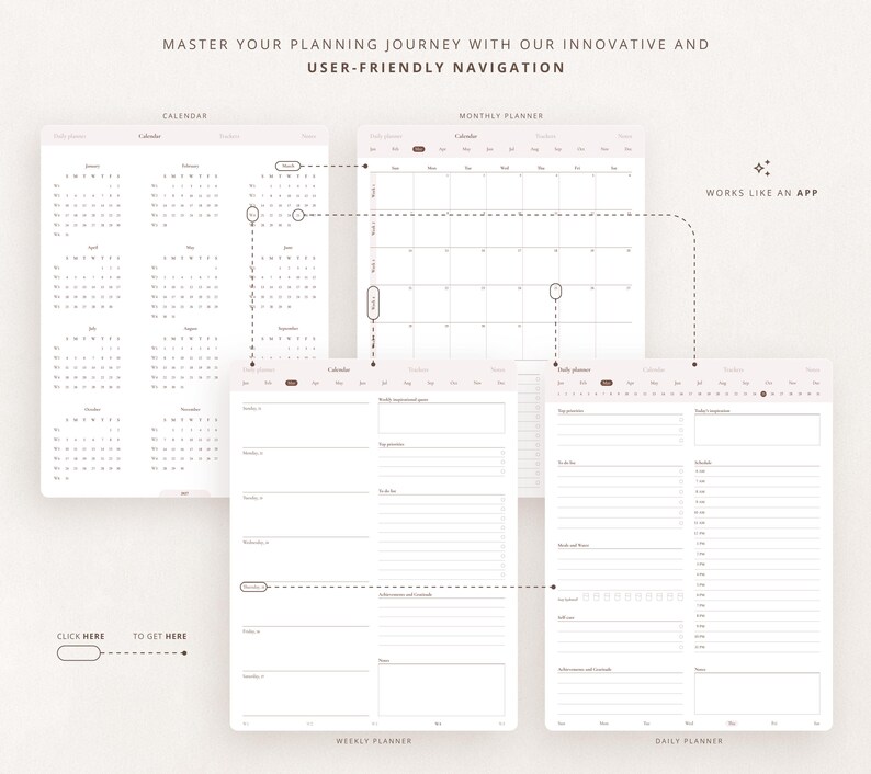 Digital Planner, 2027 Clean Girl Digital Planner, 2027 Dated Planner, Goodnotes Planner, iPad Planner, Ultimate Life Planner, 2027 Calendar image 3