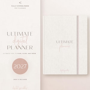 Digital Planner, 2027 Digital Planner, 2027 Dated Planner, Goodnotes Planner, iPad Planner, Ultimate Life Planner, 2027 Calendar