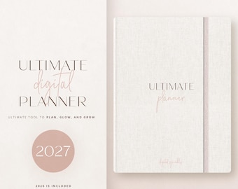Digital Planner, 2027 Digital Planner, 2027 Dated Planner, Goodnotes Planner, iPad Planner, Ultimate Life Planner, 2027 Calendar