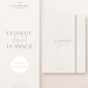 Digitaler Planer | Undatierter digitaler Planer | Undatierter Kalender | Goodnotes Planer | iPad Planer | Monatsplaner | Undatierter Kalender