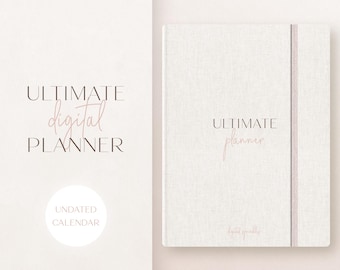 Digital Planner | Undated Digital Planner | Undated Planner | Goodnotes Planner | iPad Planner | Ultimate Life Planner | Undated Calendar